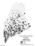 Pickerel Frog distribution map (PDF)